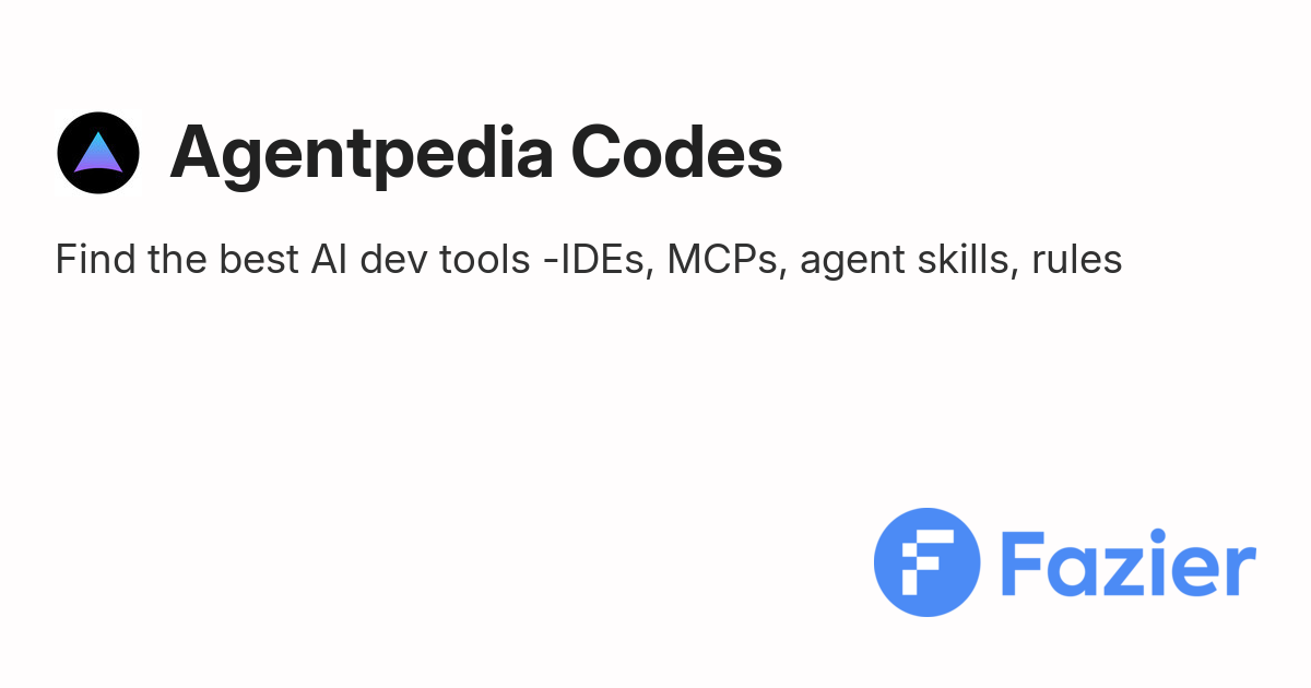 Agentpedia Codes | Fazier