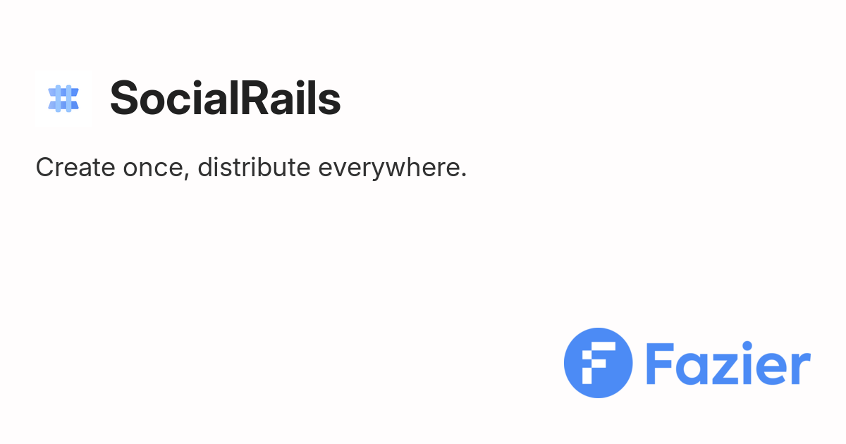 SocialRails | Fazier