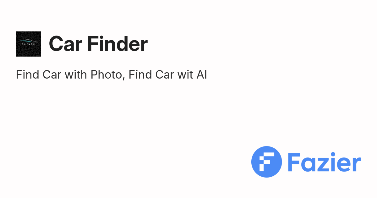 Car Finder | Fazier