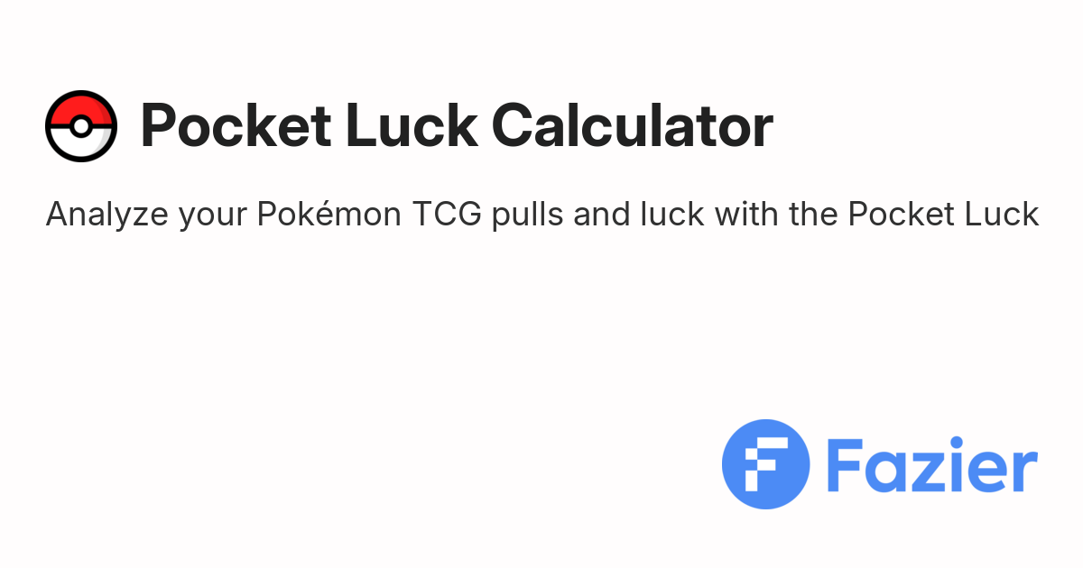Pocket Luck Calculator | Fazier