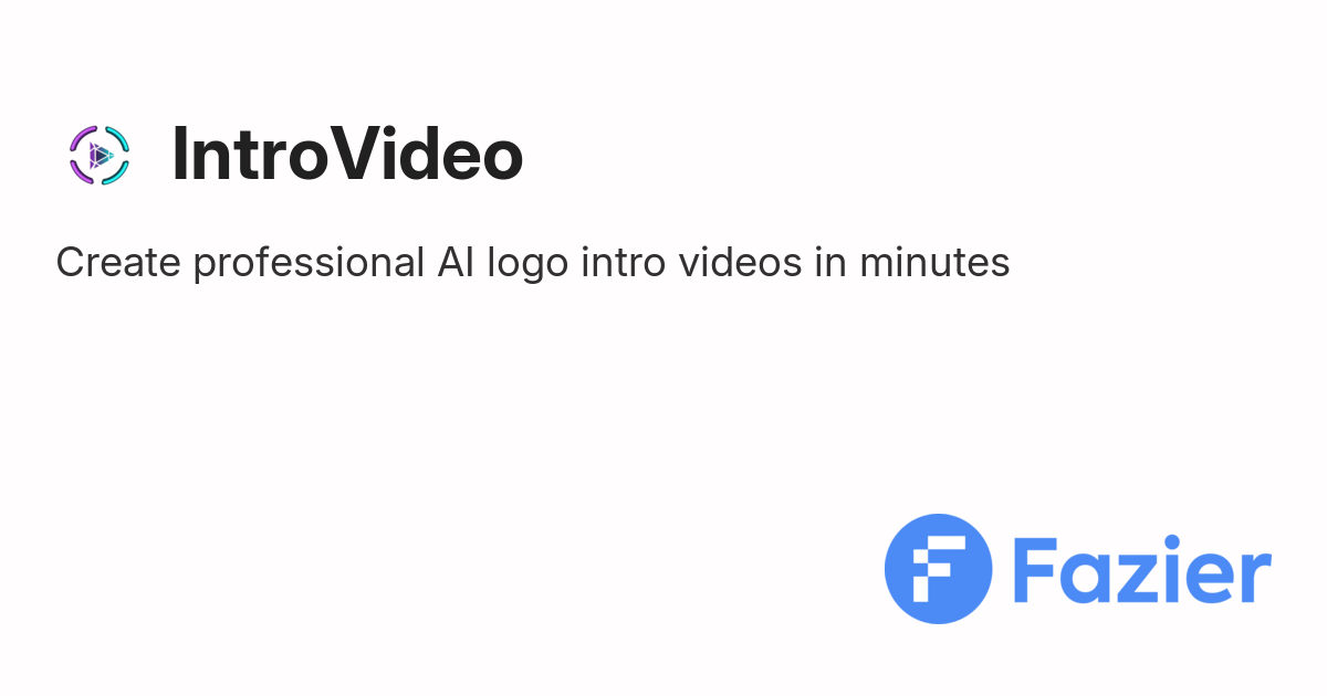 IntroVideo | Fazier