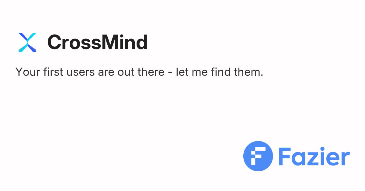 CrossMind | Fazier