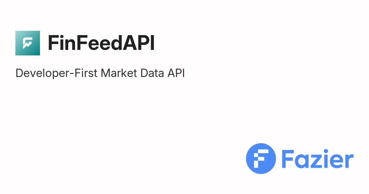FinFeedAPI | Fazier