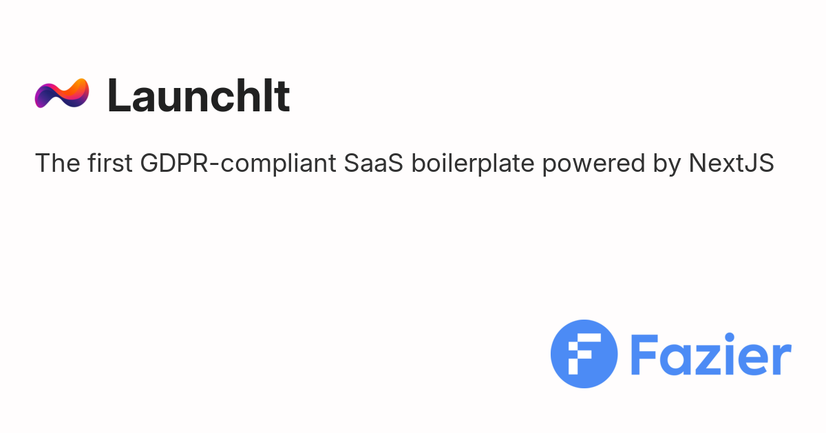 LaunchIt | Fazier