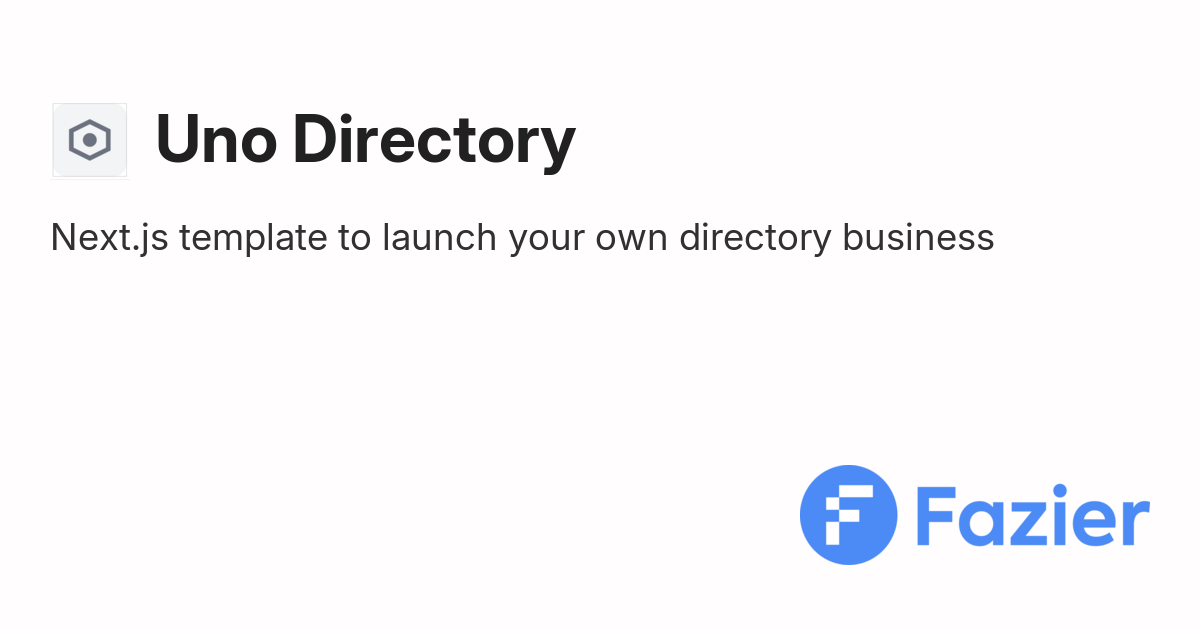 Uno Directory | Fazier