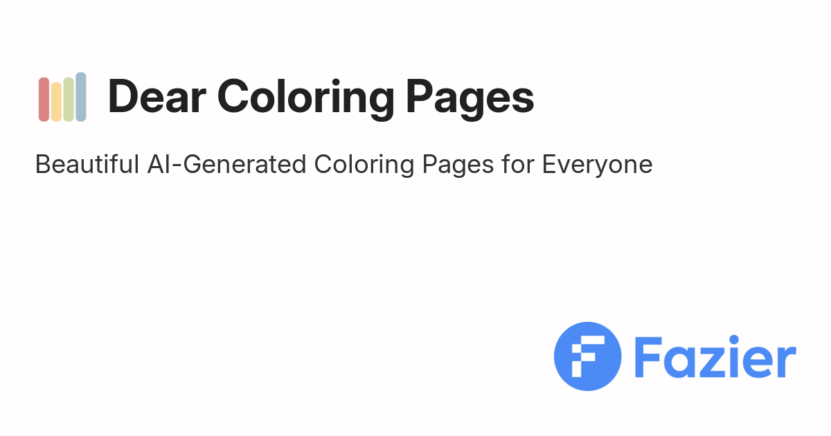 Dear Coloring Pages | Fazier