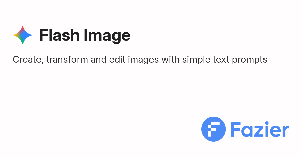 Flash Image | Fazier