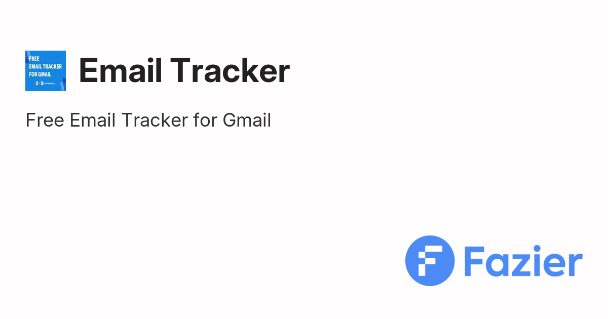 Email Tracker | Fazier