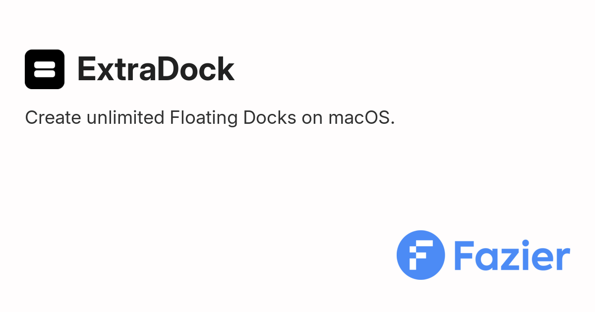 ExtraDock | Fazier