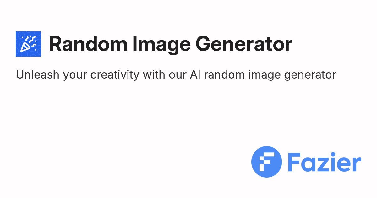 Random Image Generator | Fazier