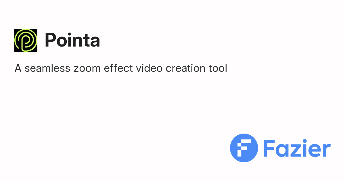 Pointa | Fazier