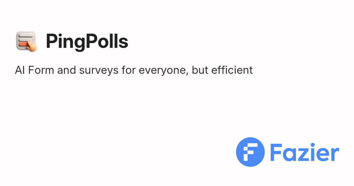 PingPolls | Fazier