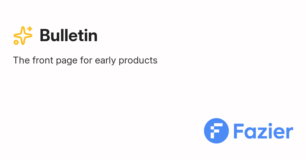 Bulletin | Fazier