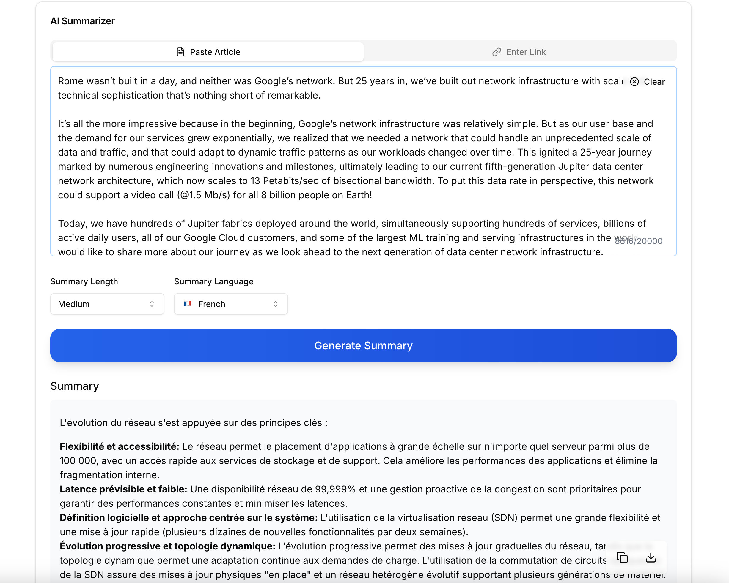 AI Summarizer | Fazier