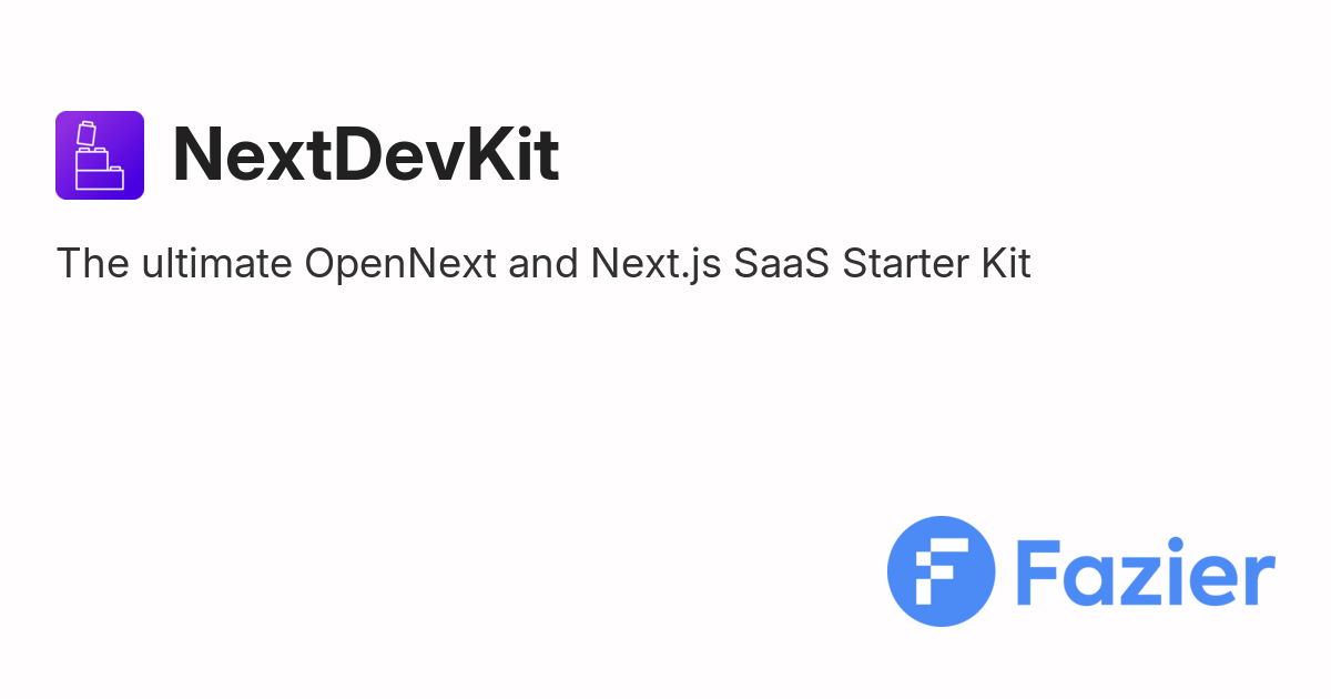 NextDevKit | Fazier